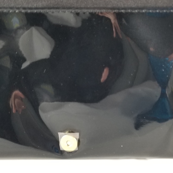 Elizabeth Arden Shoshanna Makeup Bag Purse Multi-Colored Dot Pattern Black - Picture 8 of 16